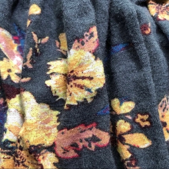 Free People Sam Floral Navy Top - Picture 6 of 9